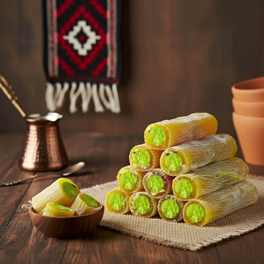 Limonlu Fıstıklı Parmak Lokum