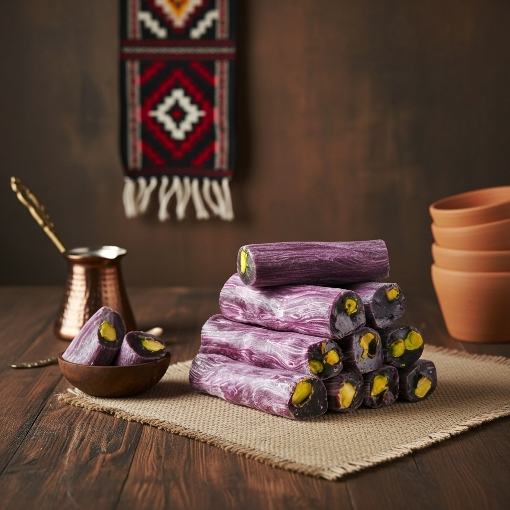 Ahududulu Fıstıklı Parmak Lokum