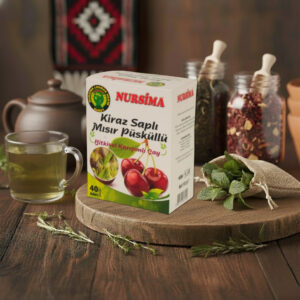 Kiraz Saplı Mısır Püsküllü Bitkisel Karışımlı Çay (40 Süzen Poşet)