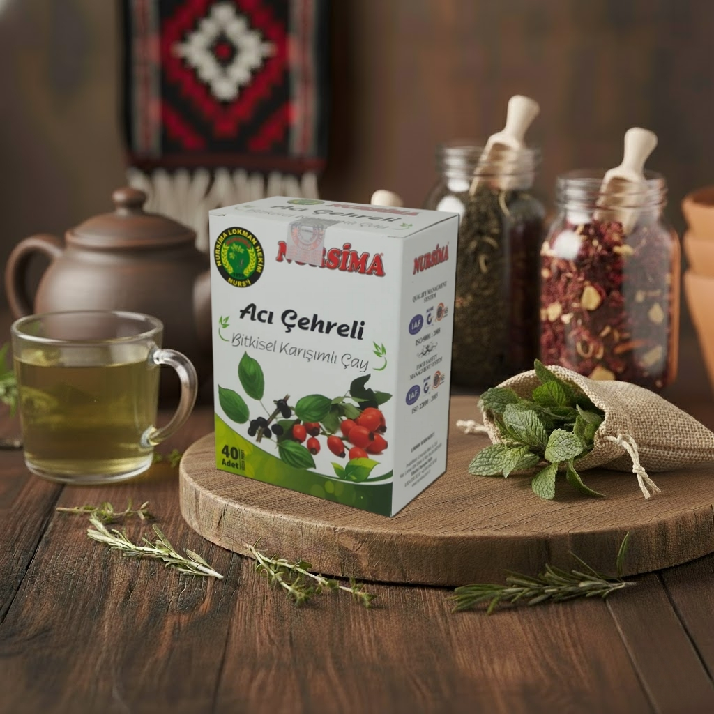 Acı Çehreli Bitkisel Karışımlı Çay (40 Süzen Poşet)