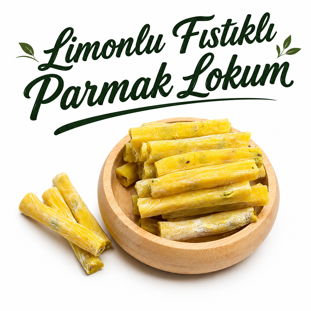 Limonlu Fıstıklı Parmak Lokum